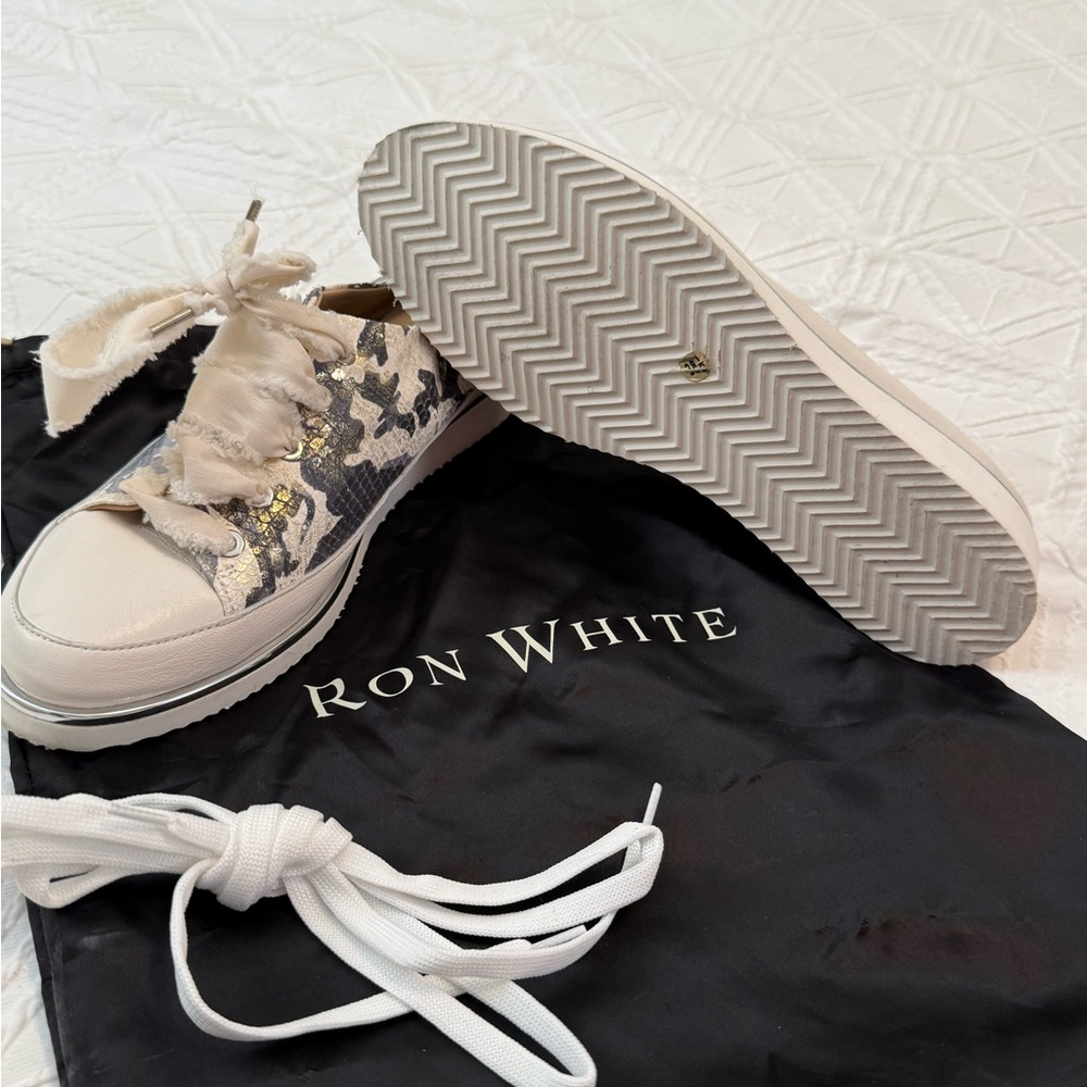 Ron White Camouflage Sneakers - White and Gray